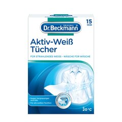 Aktiiviset valkaisupyyhkeet Dr.Beckmann, 15 kpl. 64 g hinta ja tiedot | Pyykinpesuaineet | hobbyhall.fi