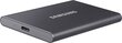 Samsung SSD T7 2TB, harmaa (MU-PC2T0T / WW) hinta ja tiedot | Ulkoiset kovalevyt | hobbyhall.fi