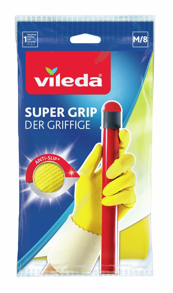 Käsineet VILEDA Super Grip hinta ja tiedot | Siivoustarvikkeet | hobbyhall.fi