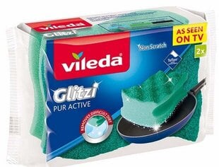 Hankaussieni VILEDA GLITZI PUR aktiivinen, 2 kpl hinta ja tiedot | Vileda Koti ja keittiö | hobbyhall.fi