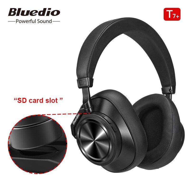 Bluedio T7+ ANC Black hinta ja tiedot | Kuulokkeet | hobbyhall.fi