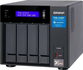 Qnap TVS-472XT-I3-4G hinta ja tiedot | Ulkoisten kovalevyjen kotelot | hobbyhall.fi