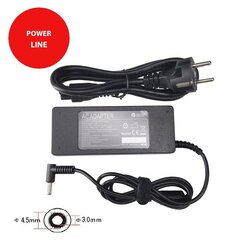 Extra Digital 19V, 4.74A, 90W hinta ja tiedot | Kannettavien tietokoneiden laturit | hobbyhall.fi