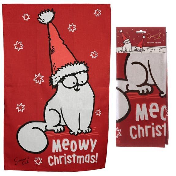 Keittiöpyyhe - CHRISTMAS SIMON'S CAT hinta ja tiedot | Keittiötekstiilit | hobbyhall.fi