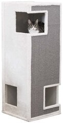 Raapimisalusta-torni Trixie Gerardo, 38x100 cm, harmaa/valkoinen hinta ja tiedot | Raapimispuut ja kiipeilypuut | hobbyhall.fi