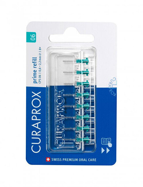 Curaprox Korvaava hammasväliharja CPS 06 (Prime Refill) 8 kpl hinta ja tiedot | Suuhygienia | hobbyhall.fi