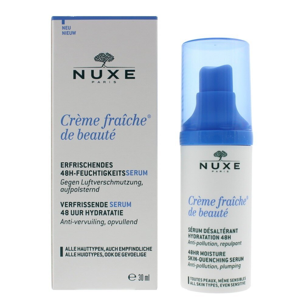 NUXE Creme Fraiche de Beauté 48HR Moisture Skin-Quenching Serum ihoseerumi 30 ml hinta ja tiedot | Kasvoöljyt ja seerumit | hobbyhall.fi