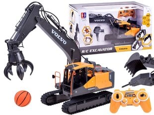 Volvo Kauko-ohjattava kaivinkone lisälaitteineen hinta ja tiedot | Poikien lelut | hobbyhall.fi