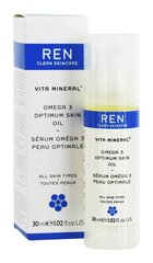 Kosteuttava kasvoöljy Ren Vita Mineral Omega 3 Optimum Skin 30 ml hinta ja tiedot | Kasvoöljyt ja seerumit | hobbyhall.fi