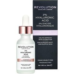 Revolution Skincare Skincare 2% Hyaluronic Acid ihoseerumi 30 ml hinta ja tiedot | Kasvoöljyt ja seerumit | hobbyhall.fi
