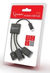 Adapteri Gembird Micro USB OTG BM, musta, 0,15 m hinta ja tiedot | Gembird Tietokoneiden lisävarusteet | hobbyhall.fi