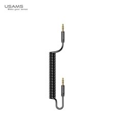 USAMS 3,5 mm: n audiokaapeli, 1,2 m, musta hinta ja tiedot | Kaapelit ja adapterit | hobbyhall.fi