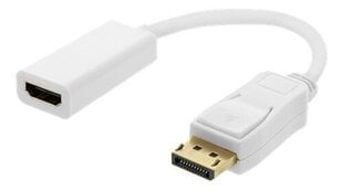 Deltaco DP-HDMI44, DisplayPort, HDMI, 0,2 m hinta ja tiedot | Adapterit | hobbyhall.fi