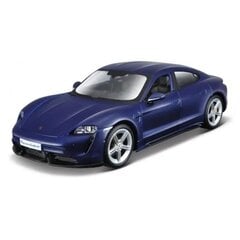 Metalliauto Porsche Taycan Turbo S BBurago, sininen hinta ja tiedot | Poikien lelut | hobbyhall.fi