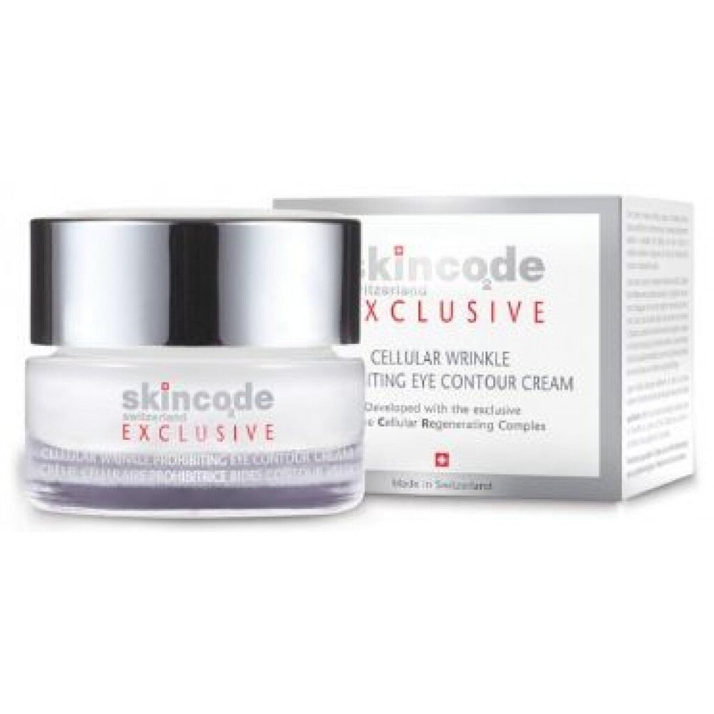 Silmänympärysvoide Skincode Exclusive Cellular Wrinkle Prohibiting Eye Contour Cream 15 ml hinta ja tiedot | Silmänympärysvoiteet ja seerumit | hobbyhall.fi