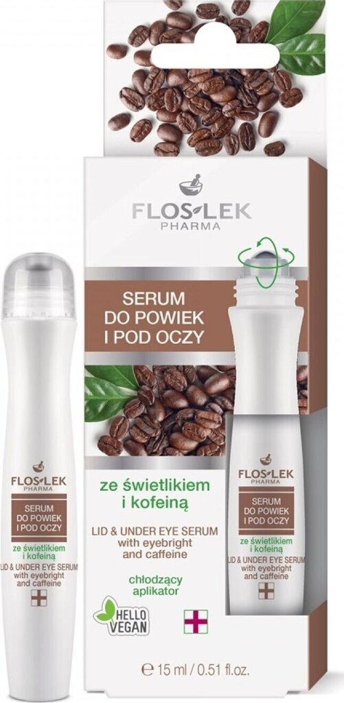 Silmäseerumi Floslek kofeiinilla 15 ml. hinta ja tiedot | Silmänympärysvoiteet ja seerumit | hobbyhall.fi
