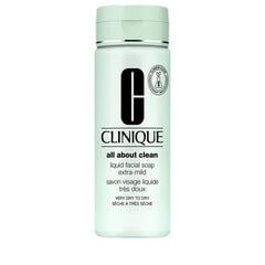 Clinique Liquid Facial Soap Extra Mild saippua 200 ml hinta ja tiedot | Kasvojen puhdistusaineet | hobbyhall.fi