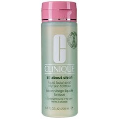Clinique 3-Step Skin Care 1 Liquid Facial Soap saippua 200 ml hinta ja tiedot | Kasvojen puhdistusaineet | hobbyhall.fi
