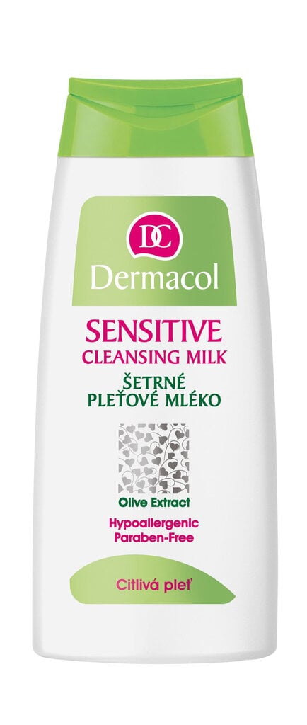 Dermacol Sensitive puhdistusmaito 200 ml hinta ja tiedot | Kasvojen puhdistusaineet | hobbyhall.fi