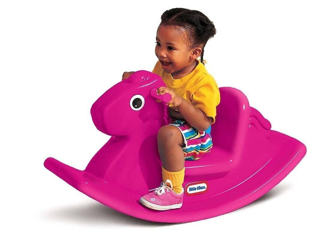 "Pikku Tikes" Rocking Horse-Magenta 1pk hinta ja tiedot | Vauvan lelut | hobbyhall.fi