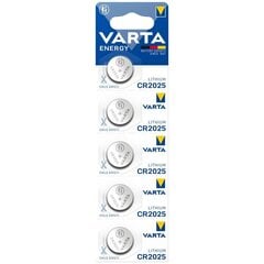 Paristot Varta Energy CR2025 5 kpl. hinta ja tiedot | Paristot | hobbyhall.fi