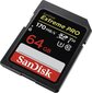 SanDisk Extreme Pro SDXC UHS-I 64 GB hinta ja tiedot | Kameran muistikortit | hobbyhall.fi