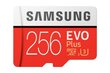 Samsung microSD Card Evo Plus 256 GB, Mi hinta ja tiedot | Kameran muistikortit | hobbyhall.fi