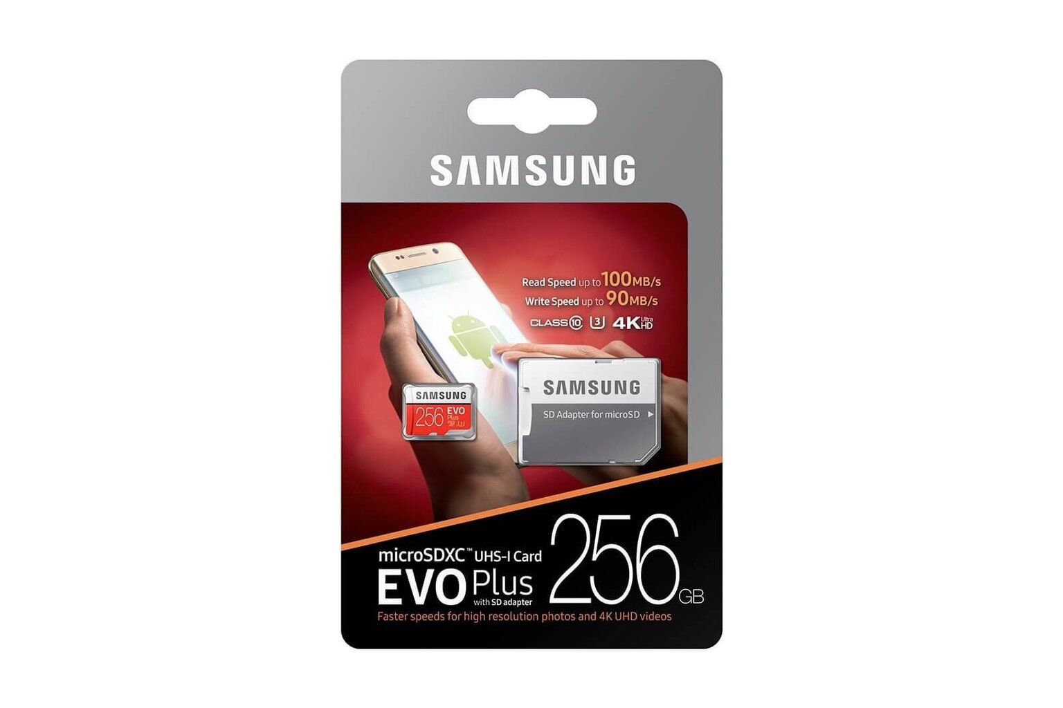 Samsung microSD Card Evo Plus 256 GB, Mi hinta ja tiedot | Kameran muistikortit | hobbyhall.fi