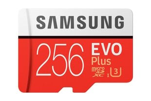 Samsung microSD Card Evo Plus 256 GB, Mi hinta ja tiedot | Samsung Kamerat ja tarvikkeet | hobbyhall.fi