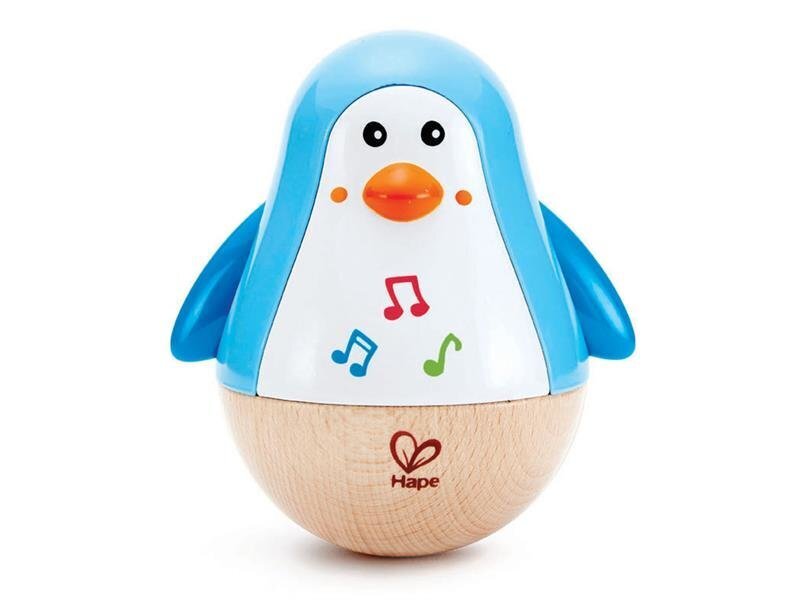 HAPE Musiikkilelu Penguin Wobbler hinta ja tiedot | Vauvan lelut | hobbyhall.fi