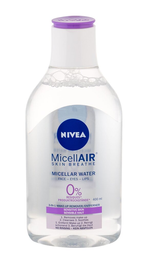 Nivea MicellAIR misellivesi 400 ml hinta ja tiedot | Kasvojen puhdistusaineet | hobbyhall.fi