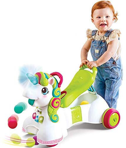 Jalankulkijoiden tuki Unicorn ääni- ja valotehosteilla 3in1 Infantino hinta ja tiedot | Vauvan lelut | hobbyhall.fi
