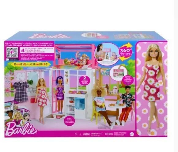 Kompakti talonsetti + Barbie-nukke hinta ja tiedot | Tyttöjen lelut | hobbyhall.fi