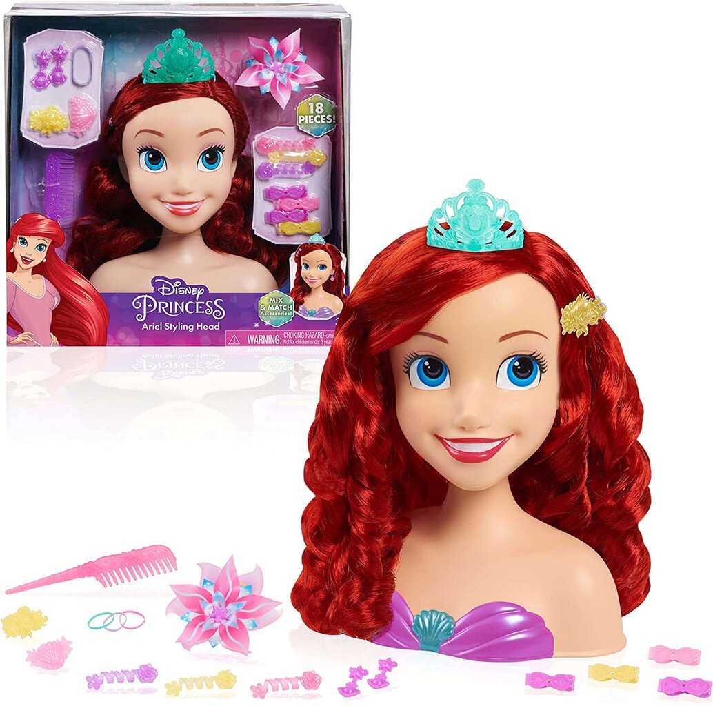 Muotoilupää lisävarusteilla Prinsessa Ariel hinta ja tiedot | Tyttöjen lelut | hobbyhall.fi