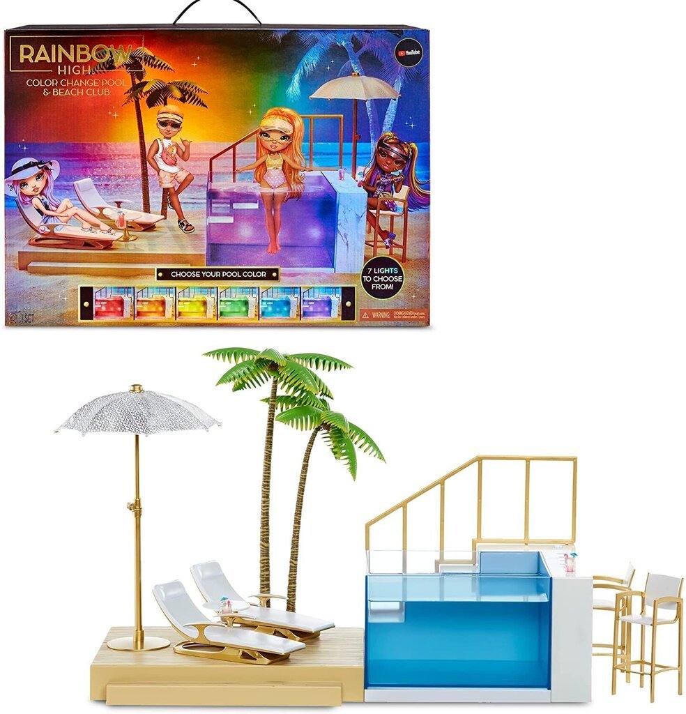 Rainbow High Corral Change- ja Beach Club Playset hinta ja tiedot | Tyttöjen lelut | hobbyhall.fi