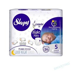 Vaipat Sleepy Night PANTS Junior-24 (koko 5) 11-20 kg hinta ja tiedot | Vaipat | hobbyhall.fi
