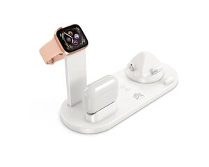 6 in 1 Android, iPhone, AirPods ja iWatch-laturi, LIVMAN, BXD-07A hinta ja tiedot | Puhelimen laturit | hobbyhall.fi