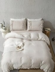 Ruffle Decor vuodevaatteet setti (229x229 cm), 3 osaa, beige hinta ja tiedot | Pussilakanat ja tyynyliinat | hobbyhall.fi