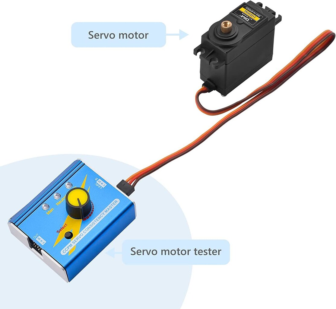 Digitaalinen servotesteri DC 4,8V-6V hinta ja tiedot | Älylaitteiden lisätarvikkeet | hobbyhall.fi