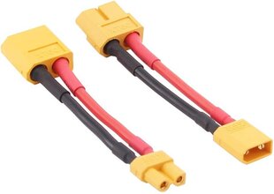 4 kpl XT30-XT60 sovitinkaapelit uros-naaras 16awg liitin 5cm hinta ja tiedot | Älylaitteiden lisätarvikkeet | hobbyhall.fi