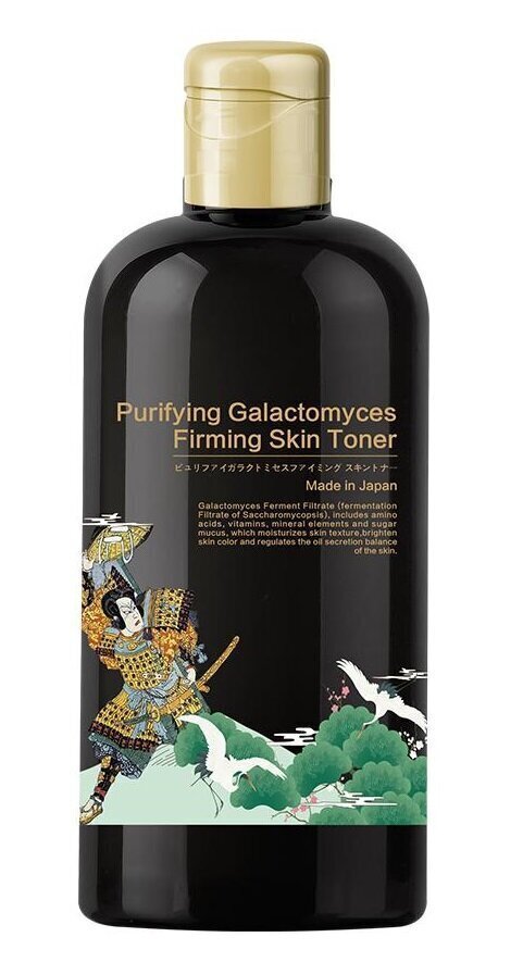 Kasvovesi Mitomo Samurai Galactomyces Horse oil &amp; Charcoal 250 ml hinta ja tiedot | Kasvojen puhdistusaineet | hobbyhall.fi