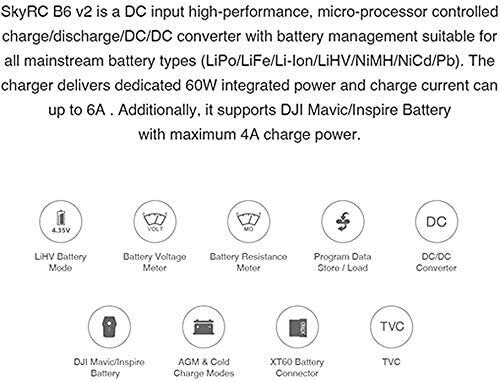 SkyRC iMAX B6 V2 laturi 60W 6A DC/DC-muunnin hinta ja tiedot | Älylaitteiden lisätarvikkeet | hobbyhall.fi