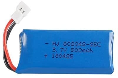 2kpl Ladattava Lipo-akku 3,7v 500mAh