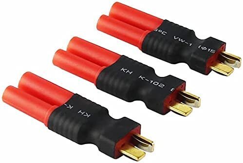 3 kpl Deans T-Plug Uros HXT 4mm Adapteri Langaton RC LiPo Akun liitin hinta ja tiedot | Älylaitteiden lisätarvikkeet | hobbyhall.fi