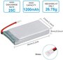 4 kpl. Ladattava Lipo-akku (3,7 V 1200 mAh Lipo) Syma X5SC X5SW -nelikopteridrooneille hinta ja tiedot | Älylaitteiden lisätarvikkeet | hobbyhall.fi