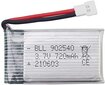 4 kpl. Ladattava Lipo-akku (3,7 V 720 mAh Lipo) + laturi hinta ja tiedot | Älylaitteiden lisätarvikkeet | hobbyhall.fi