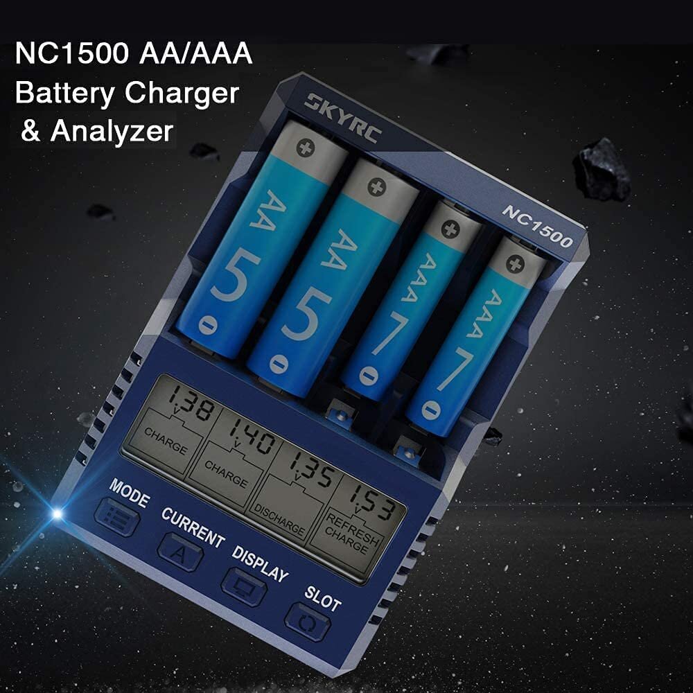 1 kpl SkyRC NC1500 AA/AAA NiMH USB -laturianalysaattori hinta ja tiedot | Älylaitteiden lisätarvikkeet | hobbyhall.fi