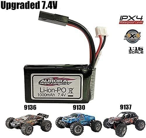 7,4 V 1000 mAh ladattava Lipo-akku 1/16 XLH 9130 9136 9137 RC 4WD telaketjuautolle hinta ja tiedot | Älylaitteiden lisätarvikkeet | hobbyhall.fi