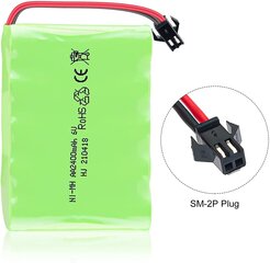 1 kpl. 6V Ni-Mh 2400 mAh ladattava akku kaukosäätimeen autoon + USB latauskaapeli hinta ja tiedot | Älylaitteiden lisätarvikkeet | hobbyhall.fi