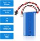 1 kpl. 1500 mAh 7,4 V 2S Lipo Akku U12A S033G Q1 H101 SM-2P-liittimellä hinta ja tiedot | Älylaitteiden lisätarvikkeet | hobbyhall.fi